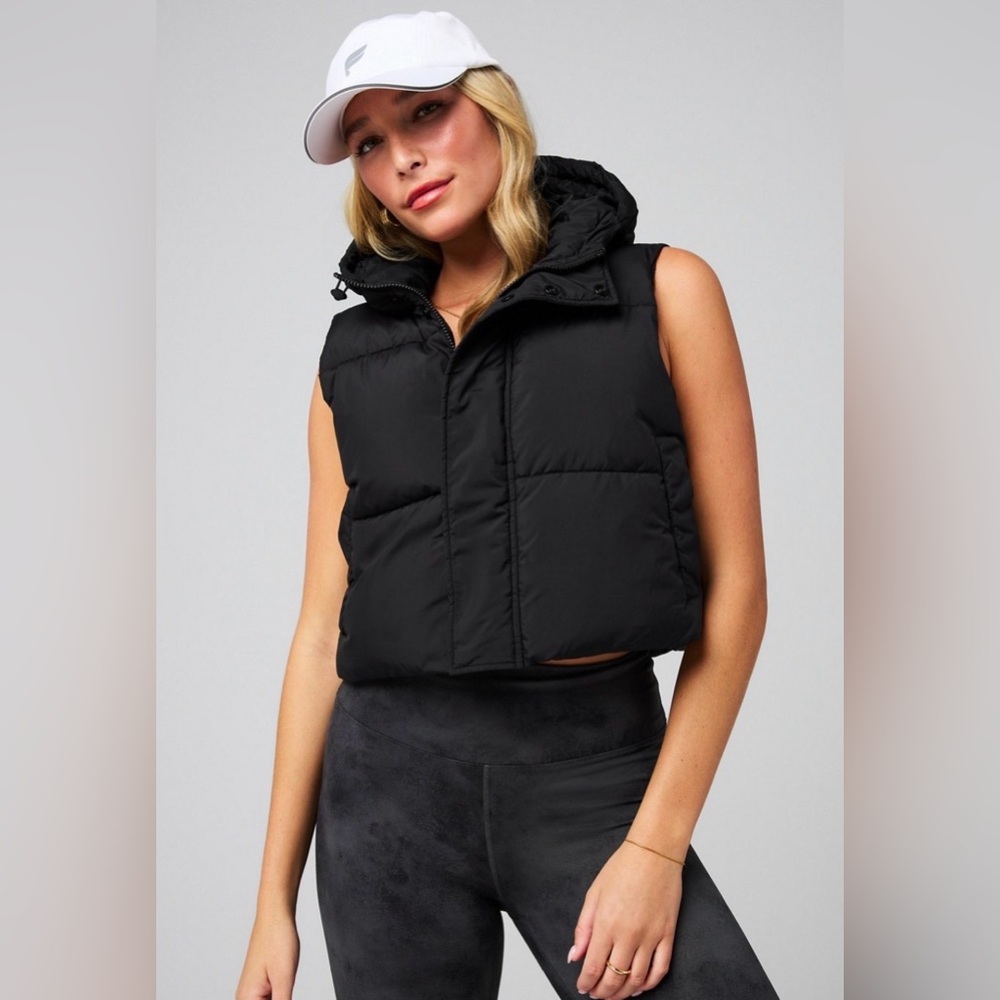 Fabletics Black Puffer Vest